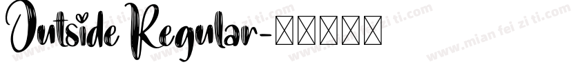 Outside Regular字体转换